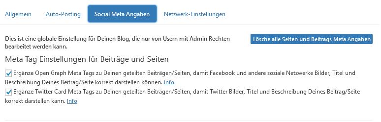 Social Meta Angaben